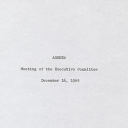 Executive Committee Meeting