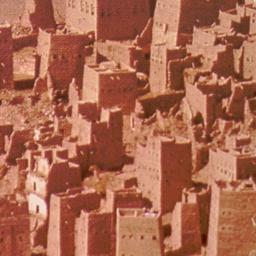 Aerial view of town.