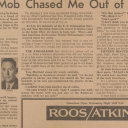 Student mob chased me out o...