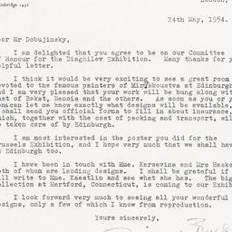 Typed letter from Richard B...