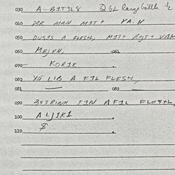 Eastern questionnaire, answ...