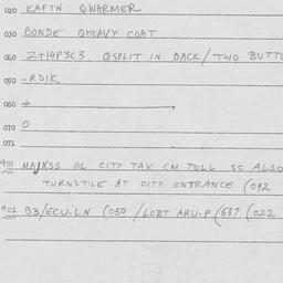 Eastern questionnaire, answ...