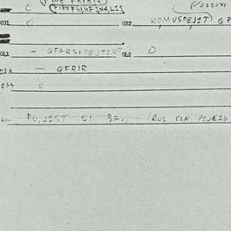 Eastern questionnaire, answ...