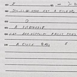 Eastern questionnaire, answ...