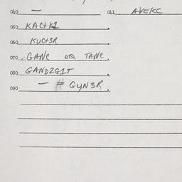 Eastern questionnaire, answ...