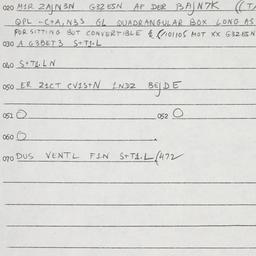 Eastern questionnaire, answ...