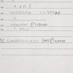Eastern questionnaire, answ...