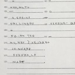 Eastern questionnaire, answ...