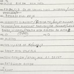 Eastern questionnaire, answ...