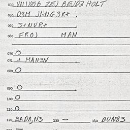 Eastern questionnaire, answ...