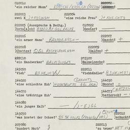 Western questionnaire, answ...