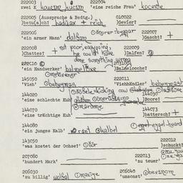 Western questionnaire, answ...