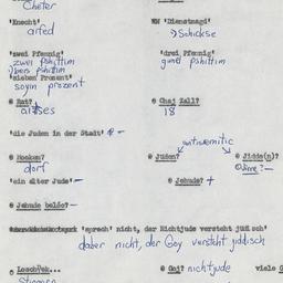 Western questionnaire, answ...