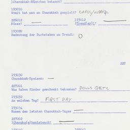 Western questionnaire, answ...