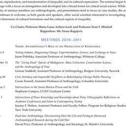 Schedules, Culture, Power, ...