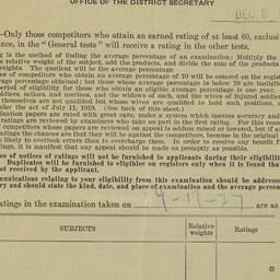 Report of ratings clerk : c...