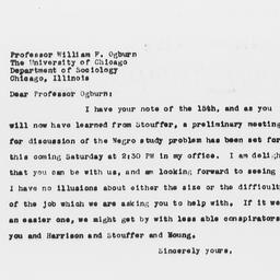 Letter from Frederick P. Ke...
