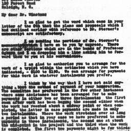 Letter from Shelby M. Harri...