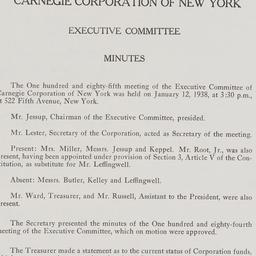 Executive Committee Meeting...