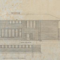 Working drawing #3: South, ...
