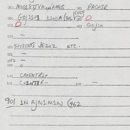 Eastern questionnaire, answ...