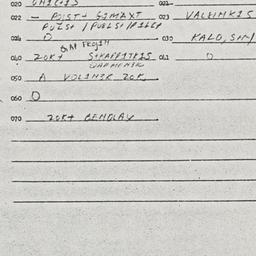 Eastern questionnaire, answ...