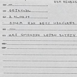 Eastern questionnaire, answ...