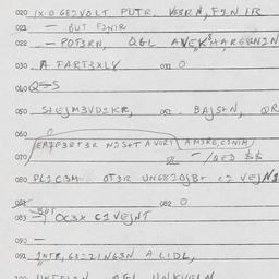 Eastern questionnaire, answ...