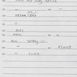 Eastern questionnaire, answ...