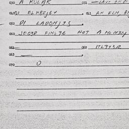 Eastern questionnaire, answ...