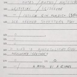 Eastern questionnaire, answ...