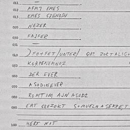Eastern questionnaire, answ...