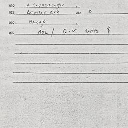 Eastern questionnaire, answ...