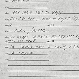 Eastern questionnaire, answ...