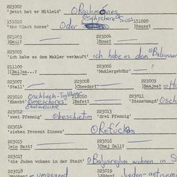 Western questionnaire, answ...