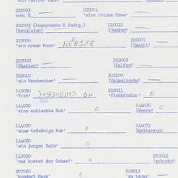 Western questionnaire, answ...