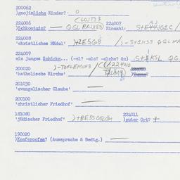Western questionnaire, answ...