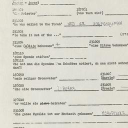 Western questionnaire, answ...