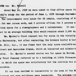Memorandum from Robertson D...