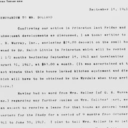 Memorandum from Robertson D...
