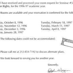 Correspondence, 1997-07-10....