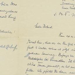 Letter from Dietrich Bonhoe...