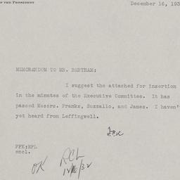 Board Meeting, 12/13/1932