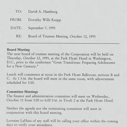 Board of Trustees - Sent to...