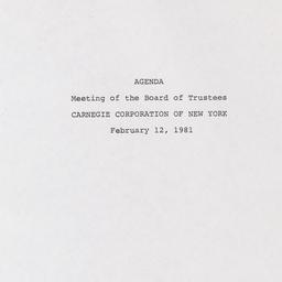 Meeting of the Board of Tru...