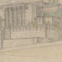 Exterior view toward northwest