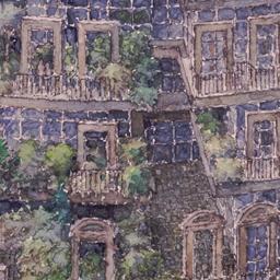 Perspective drawing, detail...