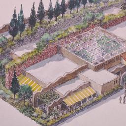 Aerial perspective drawing.