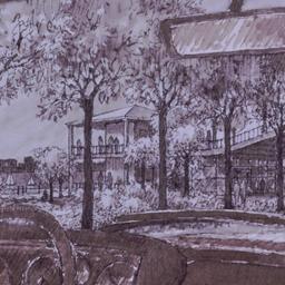 Perspective drawing, view o...