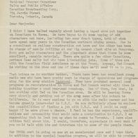 J. King Gordon To Marjorie ...